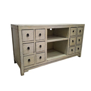 Rustic Distressed Wooden TV Console