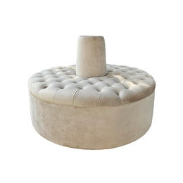 Circular Velvet Lounge Seat