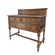 Vintage Oak Barley Twist Four-Drawer Chest