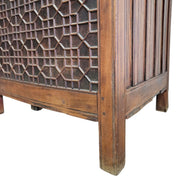 Heritage Solid Wood Carved Jali Storage Trunk Chest