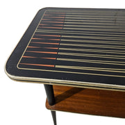 Vintage Two-Tiered Mid-Century Glass Coffee Table