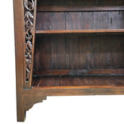 The Grand Mehrab Antique-Inspired Hand-Carved Teak Bookshelf