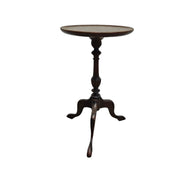 Elegant Antique 1930s Figured Walnut Pie Crust Wine Table