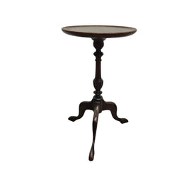 Elegant Antique 1930s Figured Walnut Pie Crust Wine Table