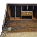 Vintage Charm Oak Bureau Slant-Front Writing Desk