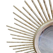 Radiant Gilded Sunburst Statement Mirror