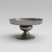 Industrial Raw Cast Metal Round Pedestal Coffee Table