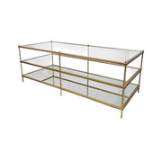 West Elm Mid-Century Brass Terrace Coffee Table