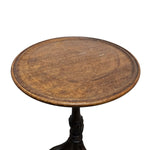 Elegant Antique 1930s Figured Walnut Pie Crust Wine Table