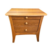 Mid-Century Modern Teak Three-Drawer Nightstand