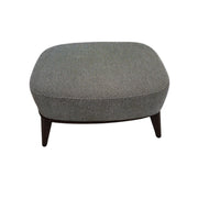 Single Seater Fabric Armchair with Ottoman