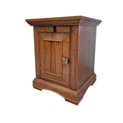 Classic Wood Panelled Single Door Bedside Table