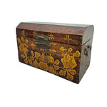 Heritage Chinese Hand Painted Solid Wood Miniature Storage Chest