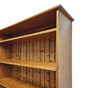 Classic Oak Wood Open-Shelf Kitchen Hutch