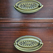 Elegant Antique-Style Mahogany Partner's Writing Desk