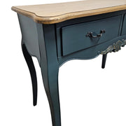 Elegant Teal French Provincial Console Table