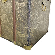 Elegant Paisley Embossed Aluminium and MDF Storage Trunk