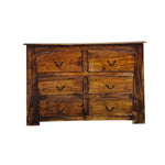 Rustic Solid Wood 6-Drawer Artisan Dresser