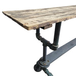 Reclaimed Industrial Pipeline Console Table