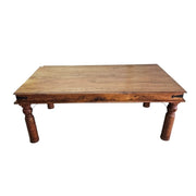 Classic Rustic Dining Table with Turned Legs