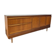 Mid-Century Modern Teak-Finished Long Sideboard