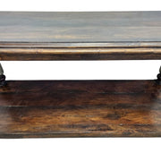 Rustic Two-Tier Hand-Finished Console Table
