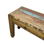 Lucky Furniture Rustic Reclaimed Wood Two-Drawer Console Table