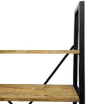Industrial Mango Wood & Iron 5-Tier Shelving Unit