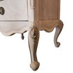 French Provincial Hand-Carved Bedside Chest