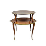 19th Century Italian Mahogany Two Tier Étagère Tea Table