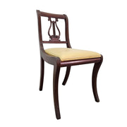 Vintage 20th Century Mahogany Harp Back Dining Chair