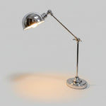Mid-Century Style Polished Chrome Adjustable Task Desk Lamp