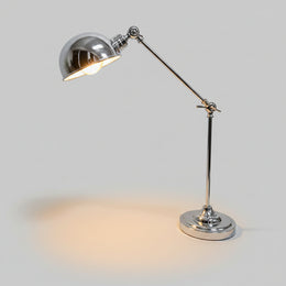 Mid-Century Style Polished Chrome Adjustable Task Desk Lamp
