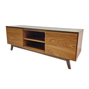 Home Center Mid-Century Style Wooden TV Console