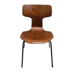 Fritz Hansen Model 3103 Vintage Teak Hammer Dining Chair