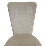 Contemporary High-Back Velvet Fabric Dining Chair
