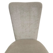 Contemporary High-Back Velvet Fabric Dining Chair