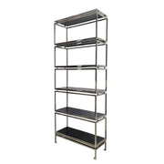 Design Atelier Architectural Silver Chrome Six-Tier Étagère Bookshelf