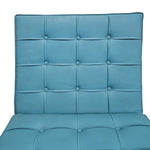 Mid-Century Style Sky Blue Barcelona Inspired Lounge Chair