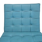 Mid-Century Style Sky Blue Barcelona Inspired Lounge Chair