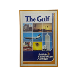 The Gulf - British Caledonian Airways Vintage Travel Poster