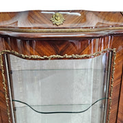 Imperial Napoleon III Style Glass Vitrine with Boulle Marquetry