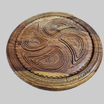 Heritage Carved Solid Wood Collapsible Folding Fruit Basket