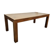 The Tuli Table: Handcrafted Solid Natural Teak Dining Centerpiece