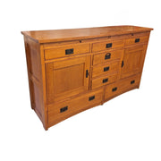 Extra-Long Farmhouse Buffet with Multi-Storage Drawers