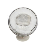 Futuristic Clear Acrylic Pedestal Bubble Chair with White Base