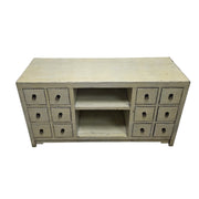 Rustic Distressed Wooden TV Console