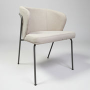 Ebarza Signature Contoured Dining Chair in Sand Upholstery