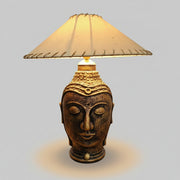 Vintage Golden Buddha Table Lamp from the Philippines