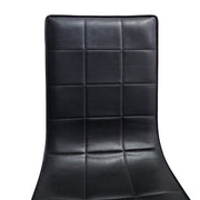 KARE Design Quilted Black Faux Leather Cantilever Chair